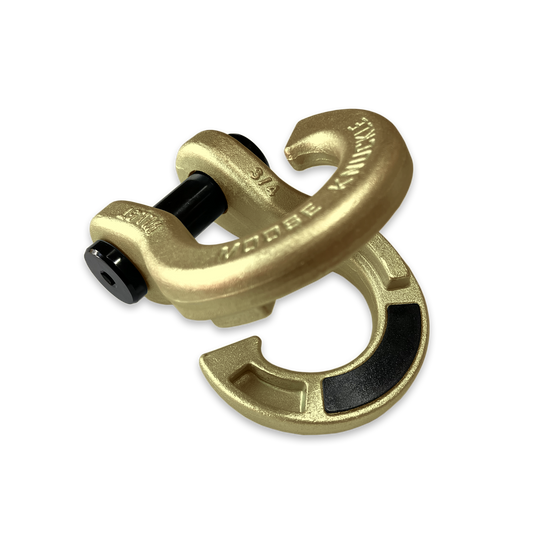 Jowl Split 3 4 Recovery Shackle (Brass Knuckle) Left Open Angle