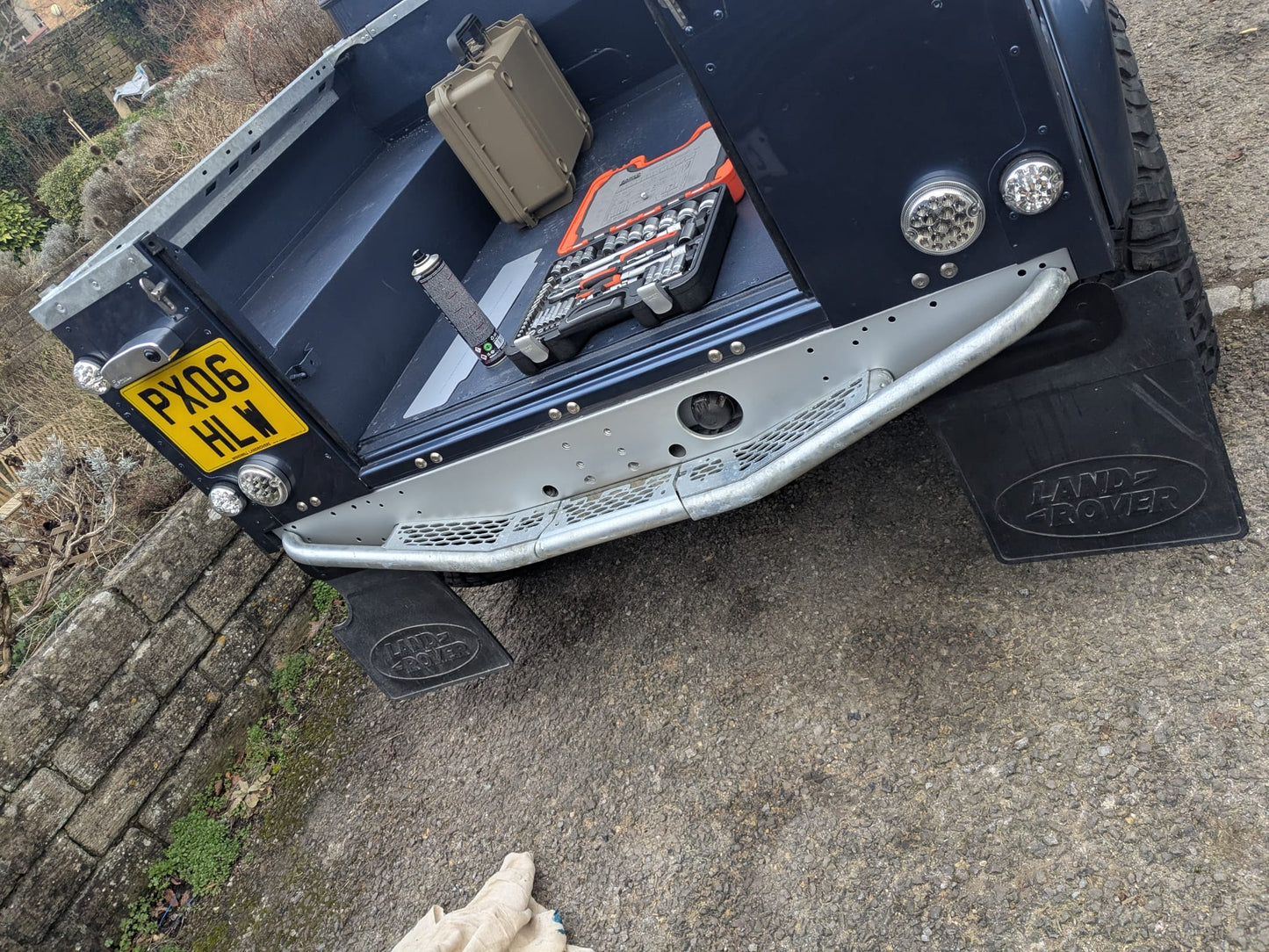 Galvanised Rear Step