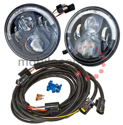 Mobile Centre complete plug and play kit for JW Speaker DB PRO Evo 2 DRL CHROME headlamp kit