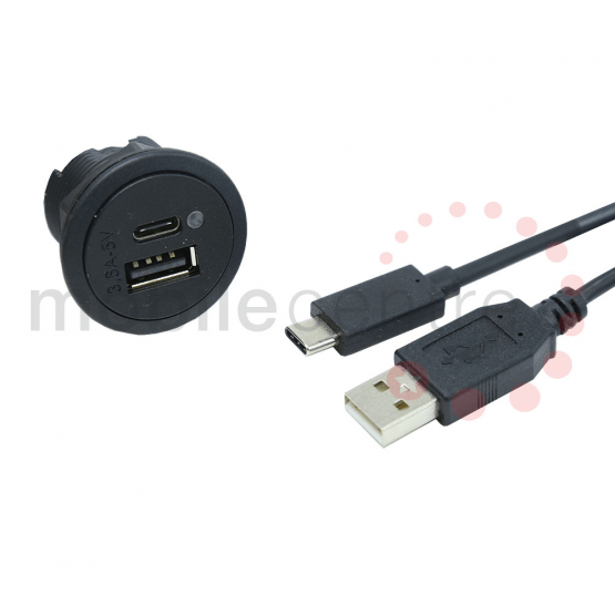 Defender 12v USB-C & USB-A Charging Socket