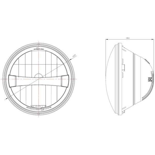 Pair of LTPRTZ Bi-LED Prime DRL Headlights RHD
