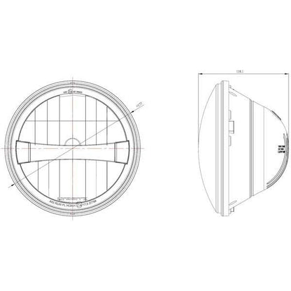 Pair of LTPRTZ Bi-LED Prime DRL Headlights RHD