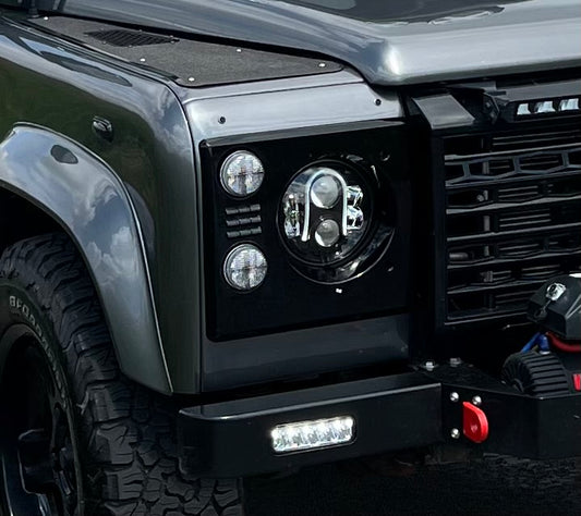 Defender River Runner complete Front Light Set (Clear Indicator)