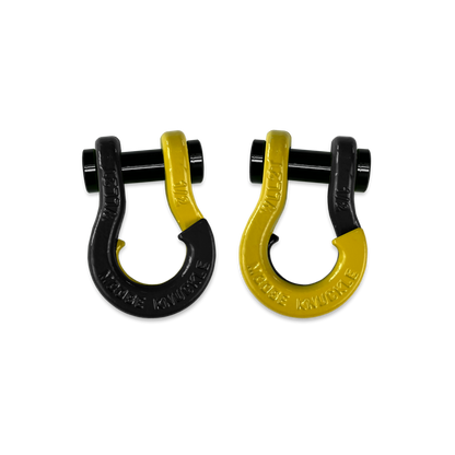 Jowl SxS Recovery Split 1/2 Inch Shackle in Black Hole and Detonator Yellow Combo