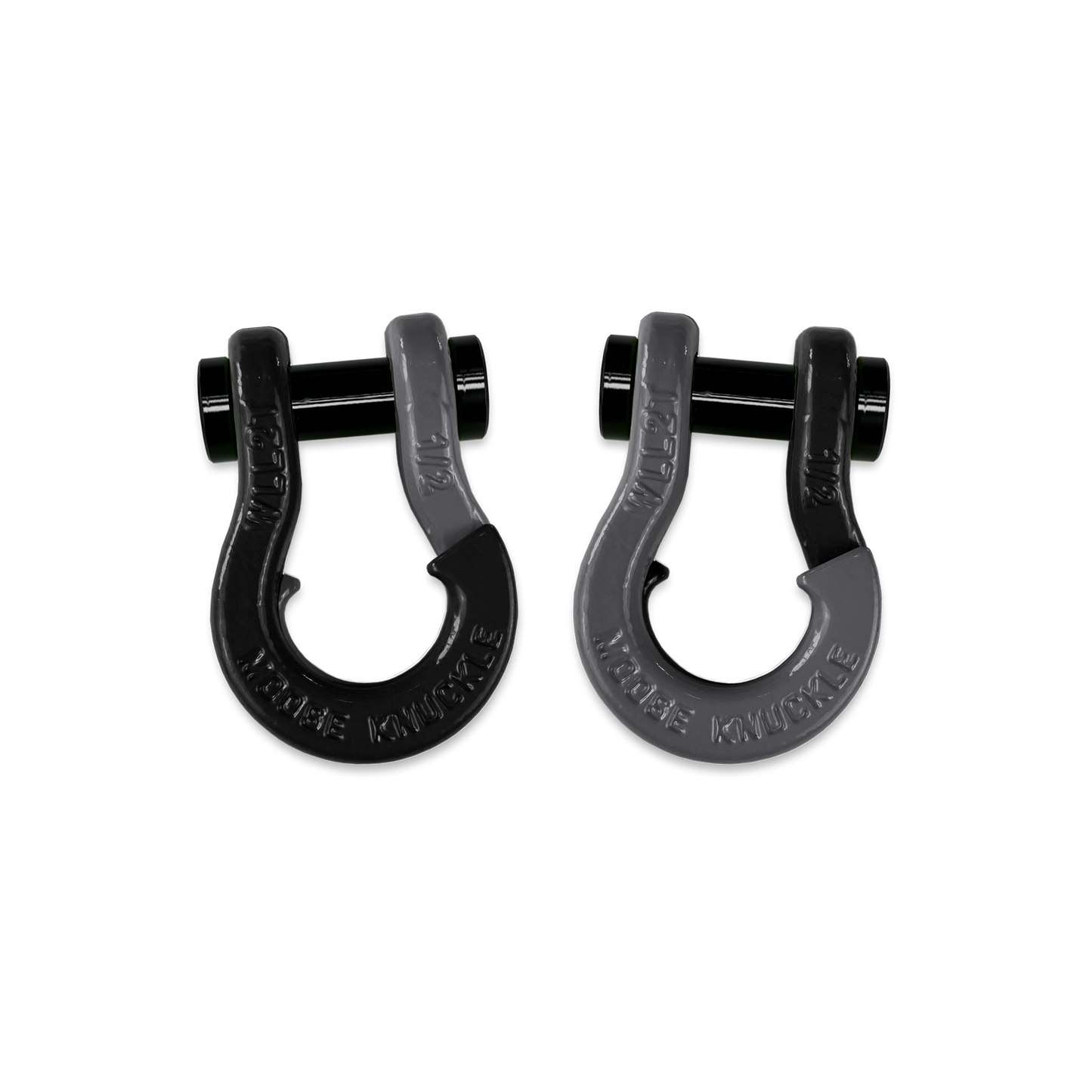 Jowl SxS Recovery Split 1/2 Inch Shackle in Black Hole and Gun Gray Combo
