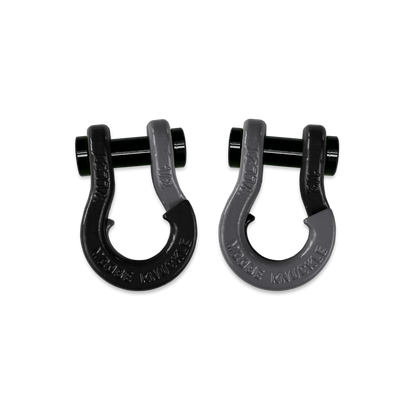 Jowl SxS Recovery Split 1/2 Inch Shackle in Black Hole and Gun Gray Combo