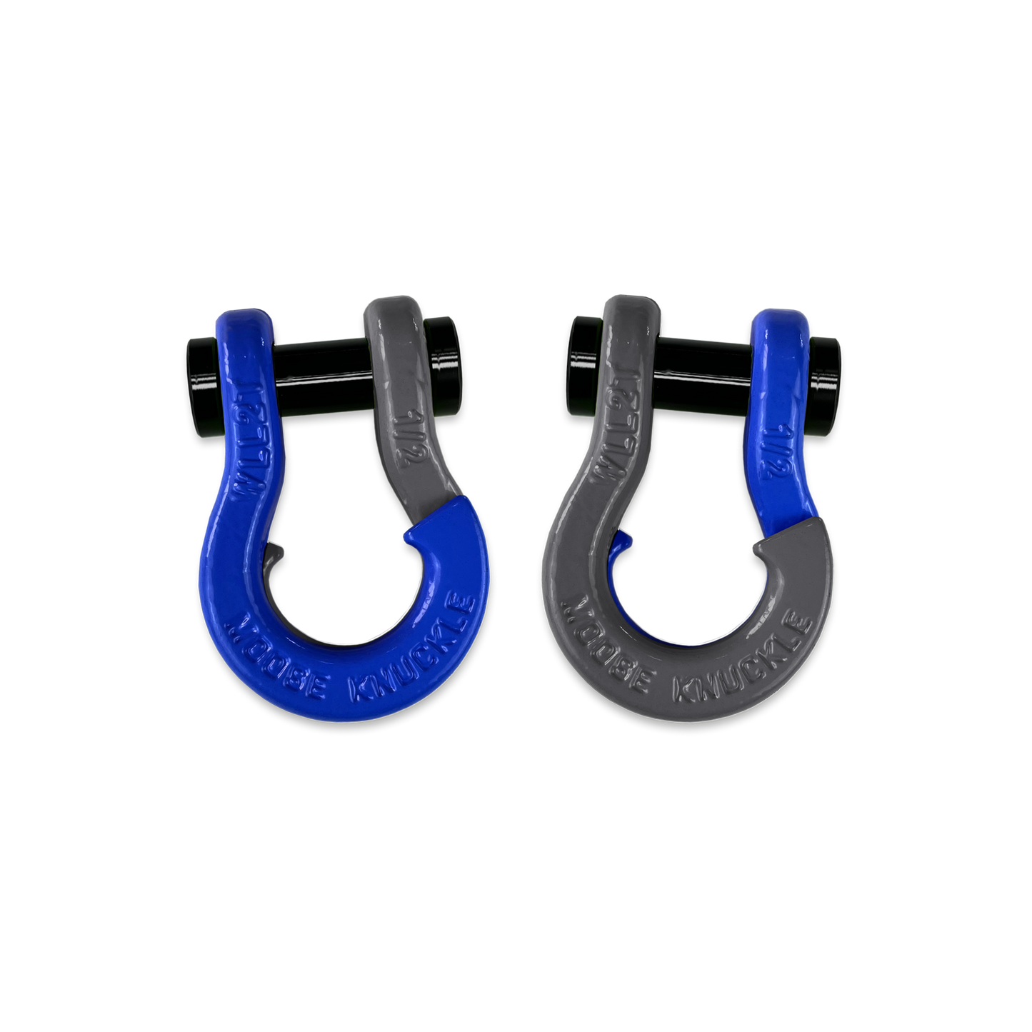 Jowl SxS Recovery Split 1/2 Anchor Shackle - Blue Balls and Gun Gray Combo