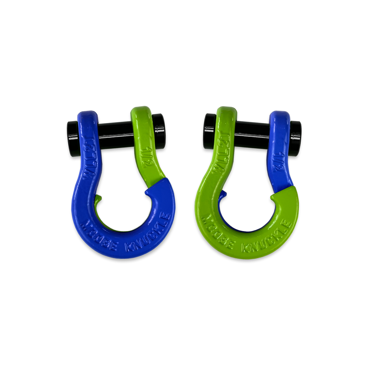 Jowl SxS Recovery Split 1/2 Anchor Shackle - Blue Balls and Sublime Green Combo