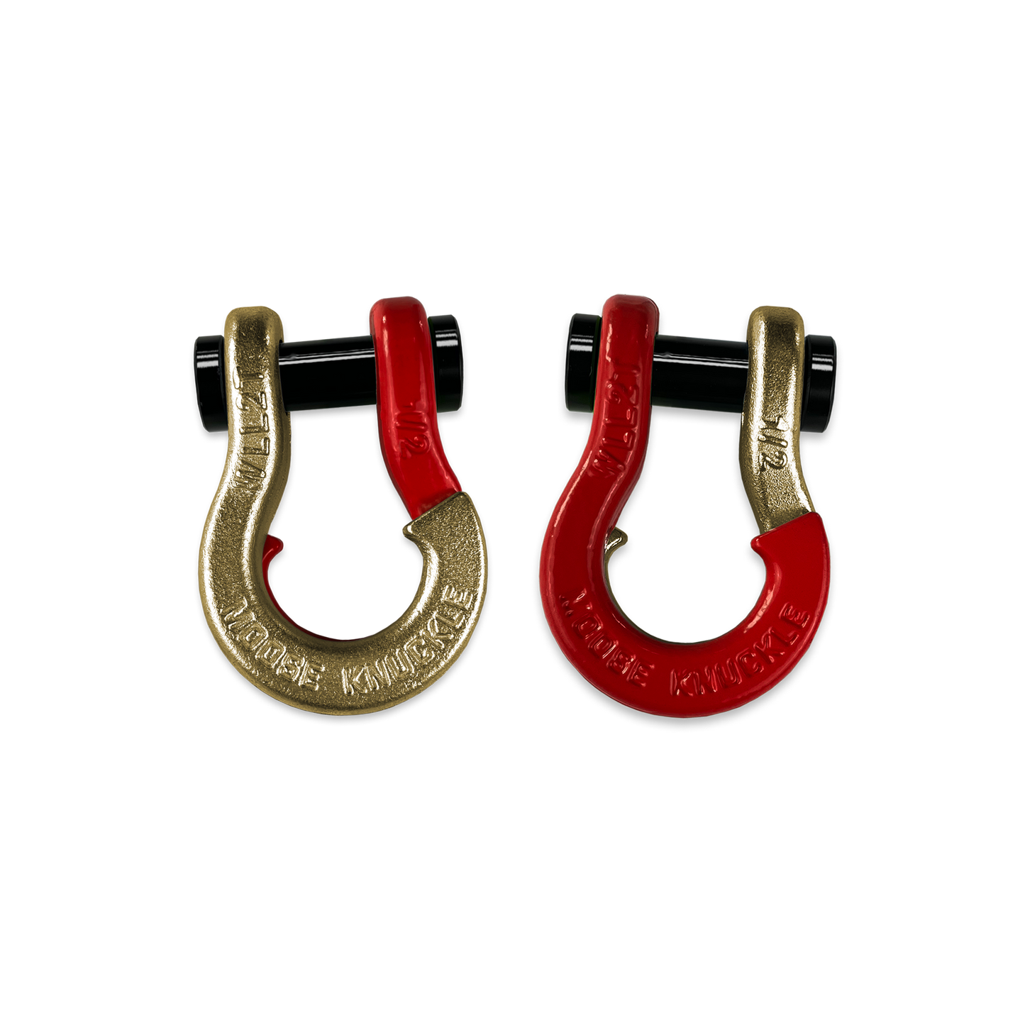 Jowl SxS Recovery Split Shackle 1/2 (Brass Knuckle - Flame Red Combo)
