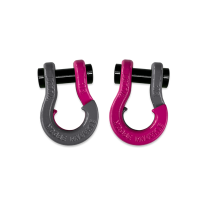 Jowl SxS Recovery Split 1/2 Inch Shackles Gun Gray and Pogo Pink Combo