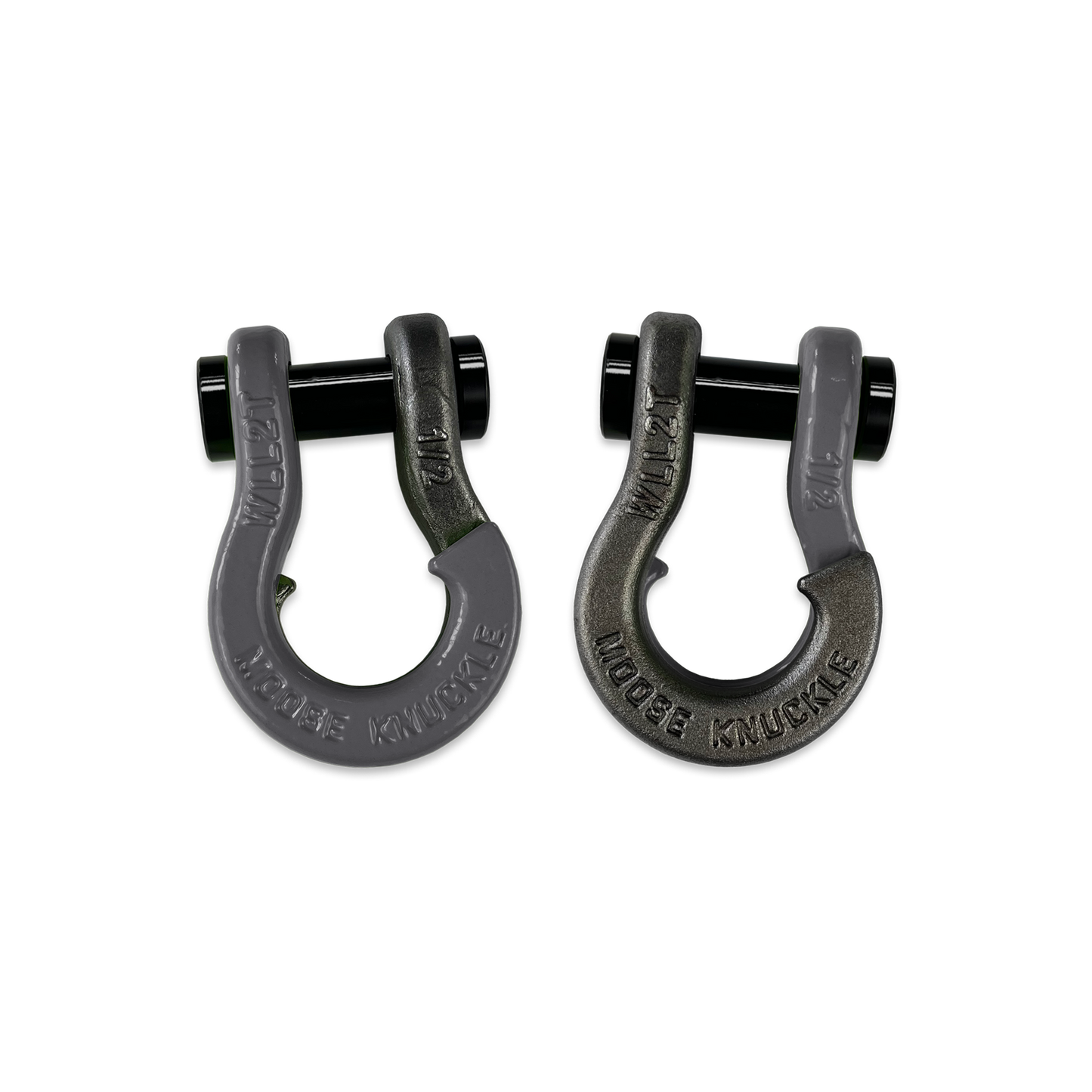 Jowl SxS Recovery Split 1/2 Inch Shackles in Gun Gray and Raw Dog Combo