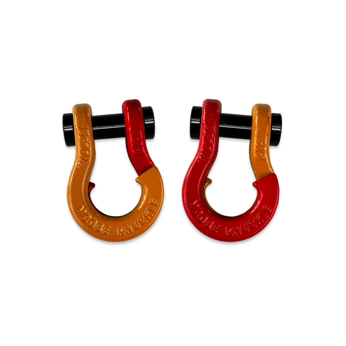Jowl SxS Recovery Split 1/2 in Shackles (Obscene Orange - Flame Red Combo)
