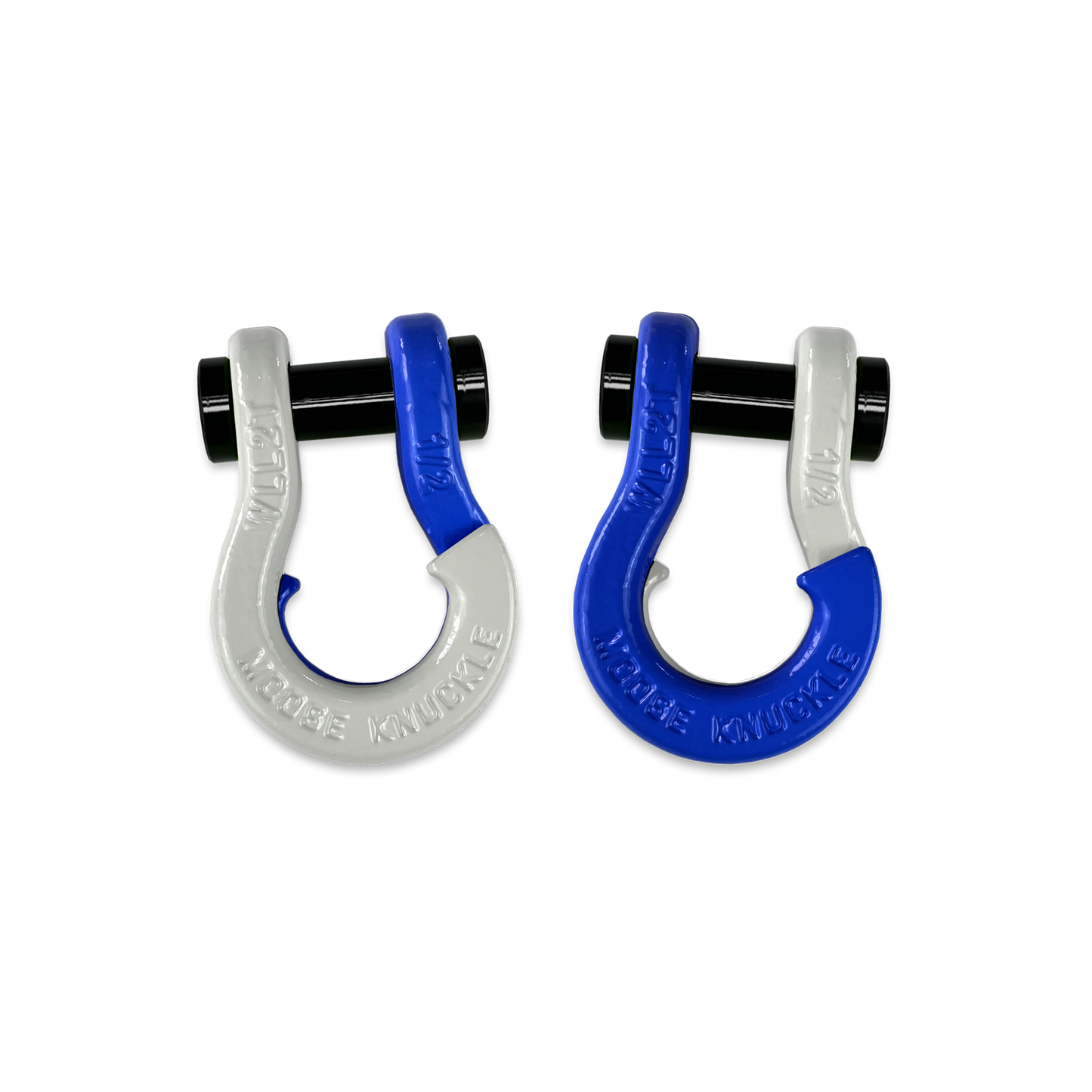Jowl SxS Recovery Split 1 2 Shackles in Pure White and Blue Balls Combo