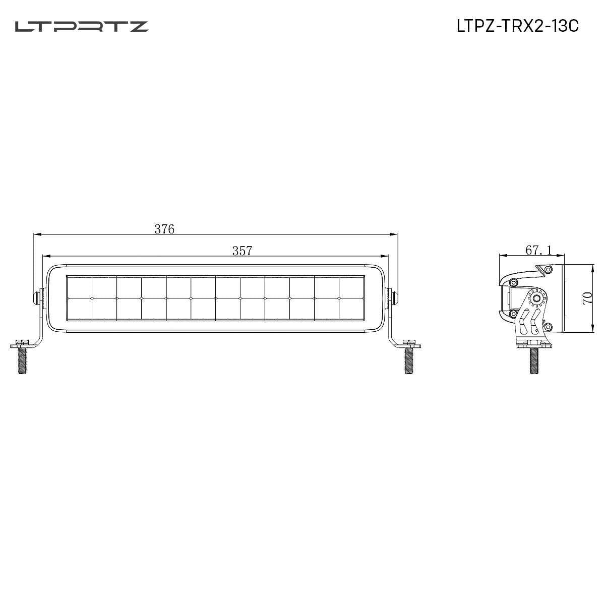 13inch TRX Offroad Light Bar (72w)