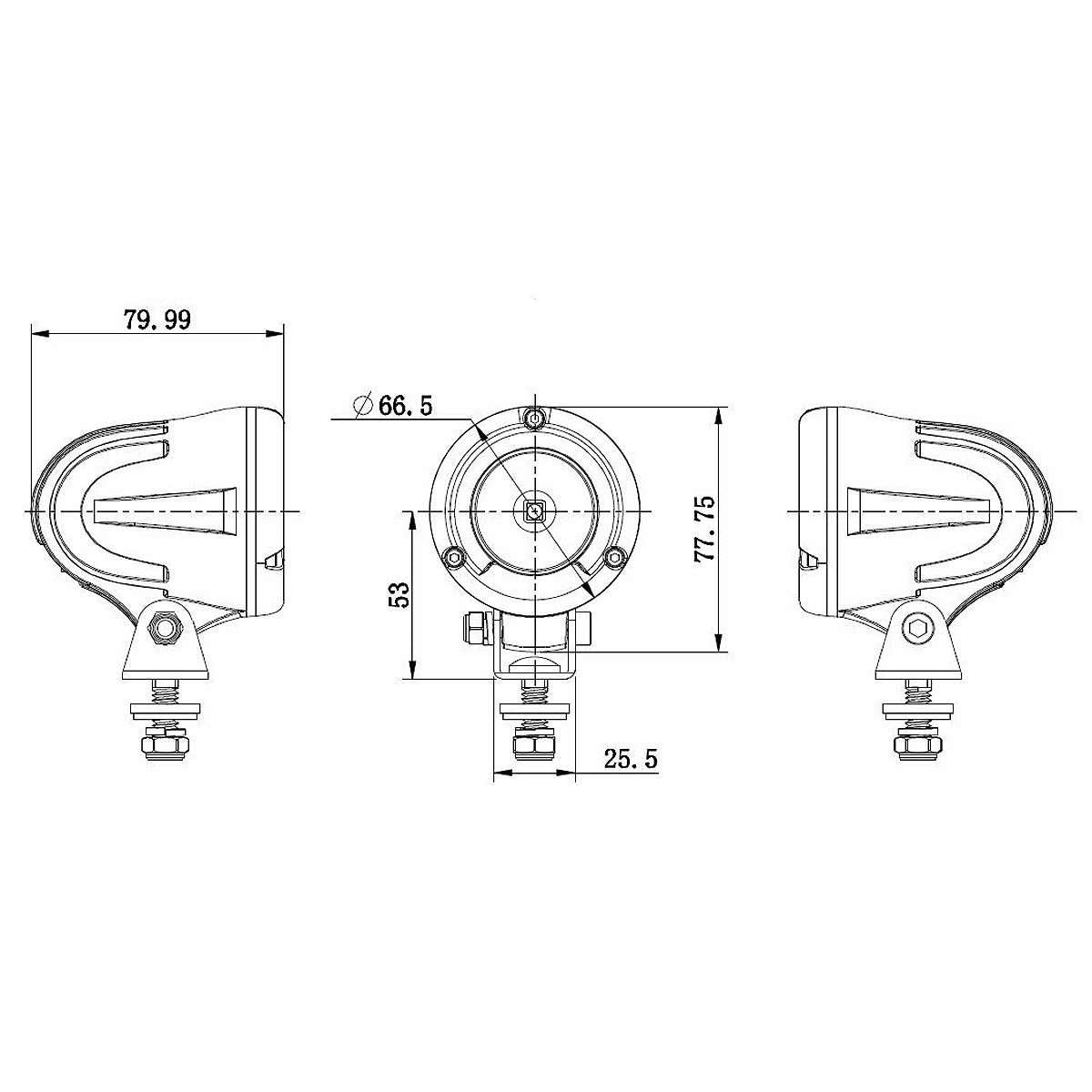 10W LED Spot Work Light (10degree)
