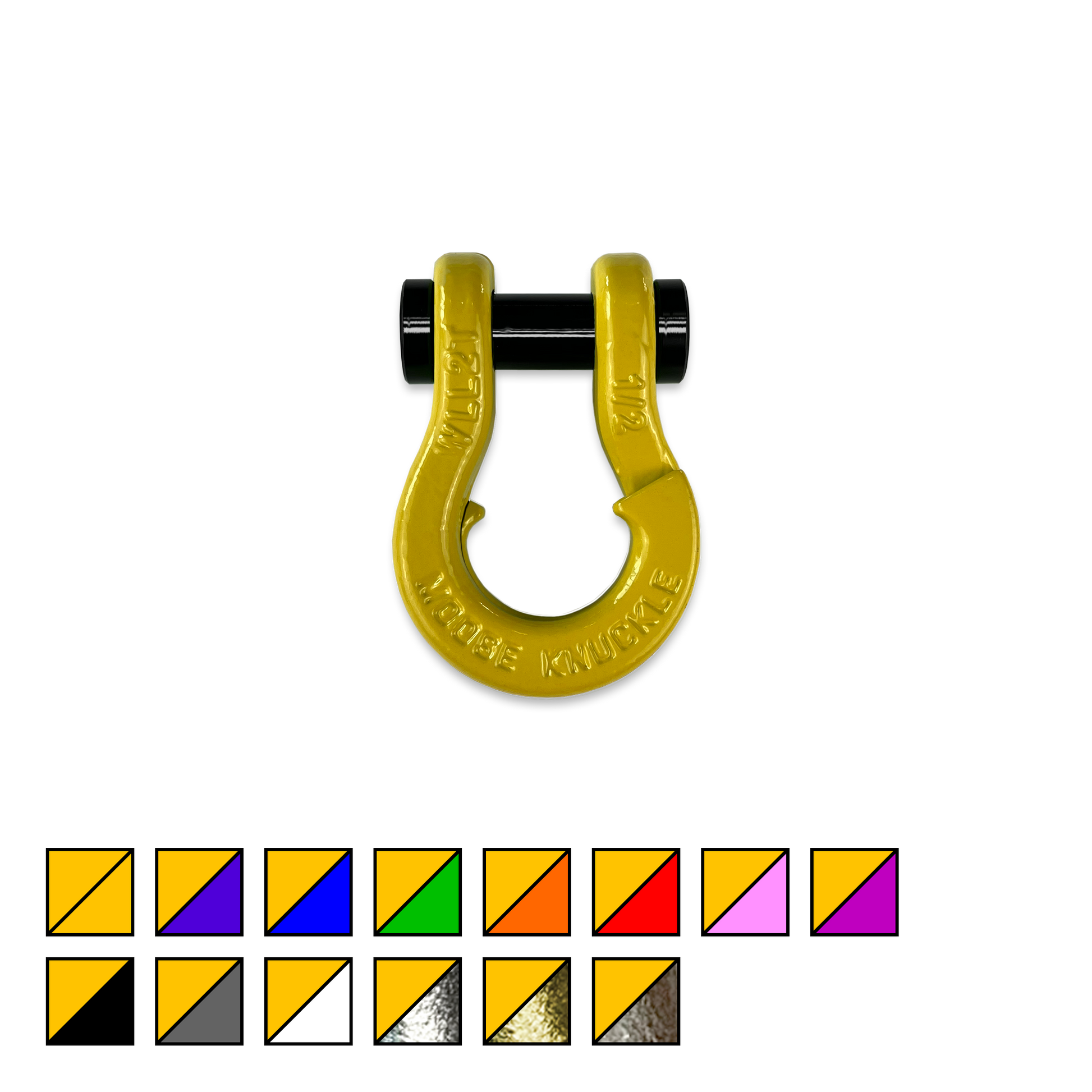 Jowl SxS Recovery Split 1 2 Shackle (Detonator Yellow)