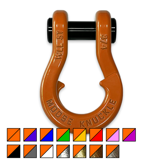 Jowl Recovery Split 3/4 Inch Shackle (Obscene Orange)