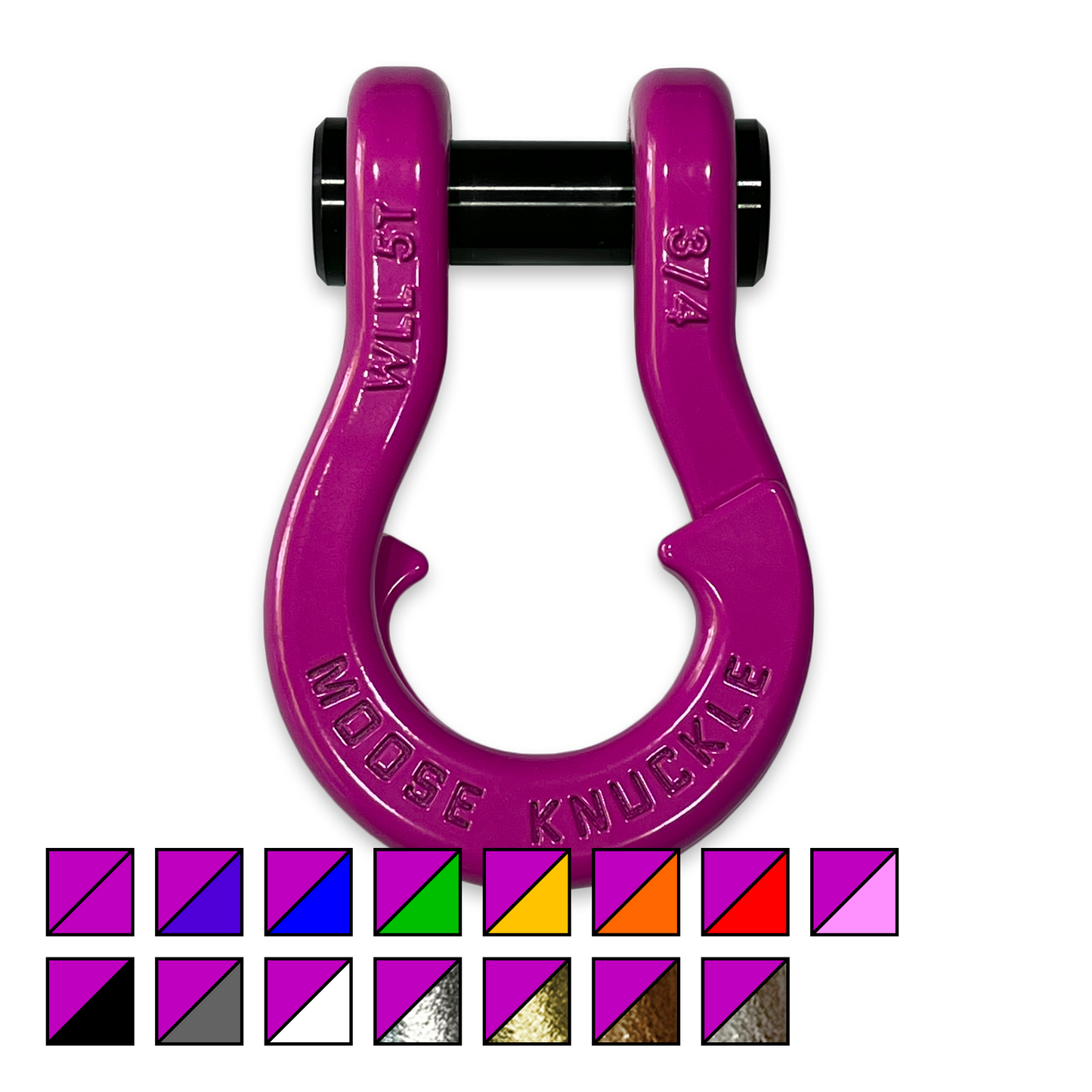 Jowl Recovery Shackle 3/4 - Pogo Pink