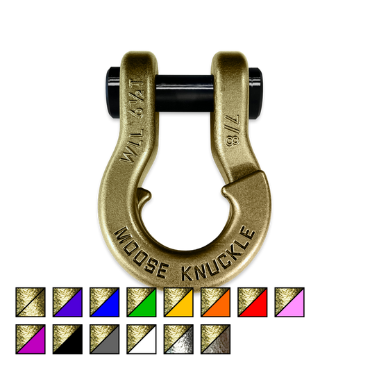 Jowl 7/8 Towing Split Shackle | Brass Knuckle