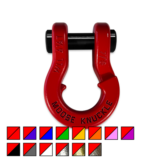 Jowl 7/8 Split Shackle Flame Red | Moose Knuckle Offroad