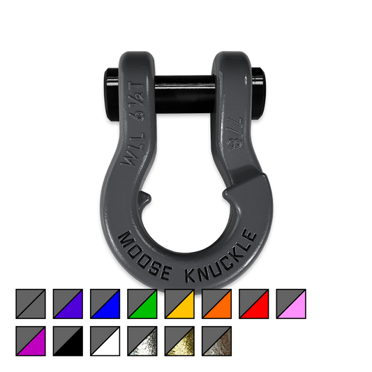 Jowl 7/8 Split D-Ring Anchor Shackle | Gun Gray