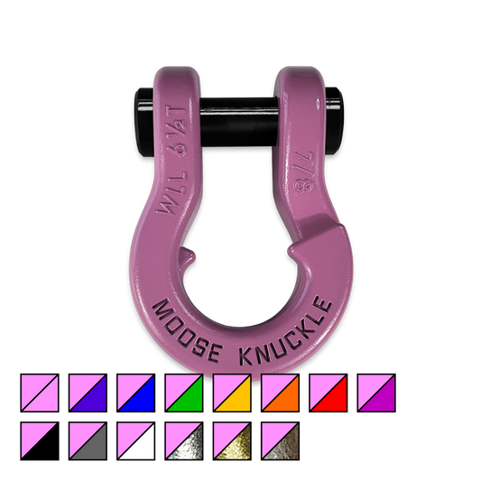 Jowl Split Shackle 7/8 Pretty Pink | Moose Knuckle Offroad