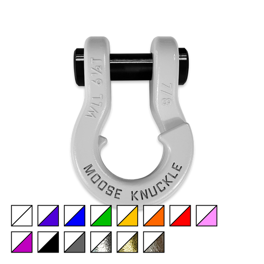 Heavy-Duty Jowl Recovery Split Shackle 7/8 | Pure White