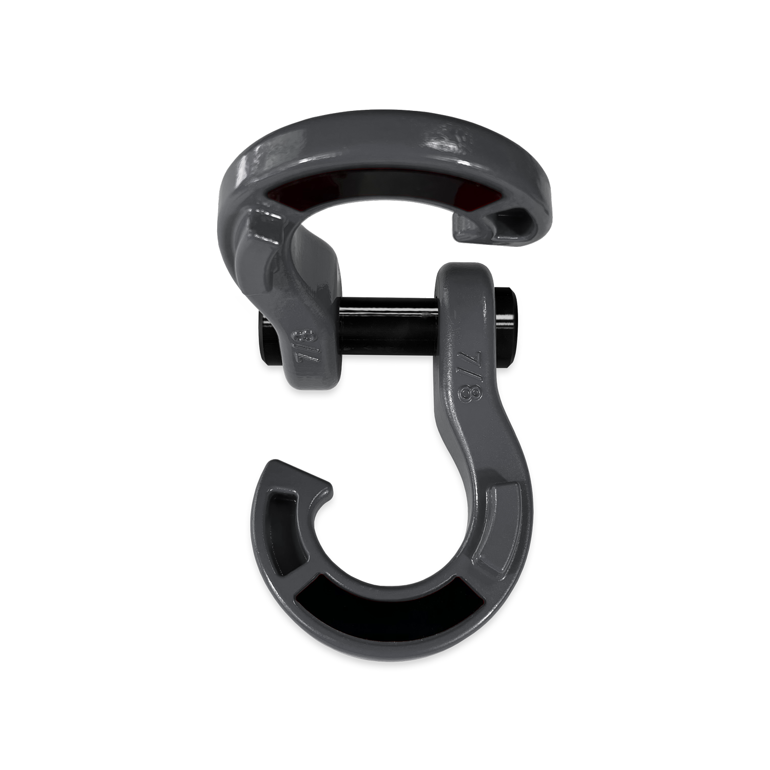 Jowl 7/8 Split D-Ring Anchor Shackle | Gun Gray