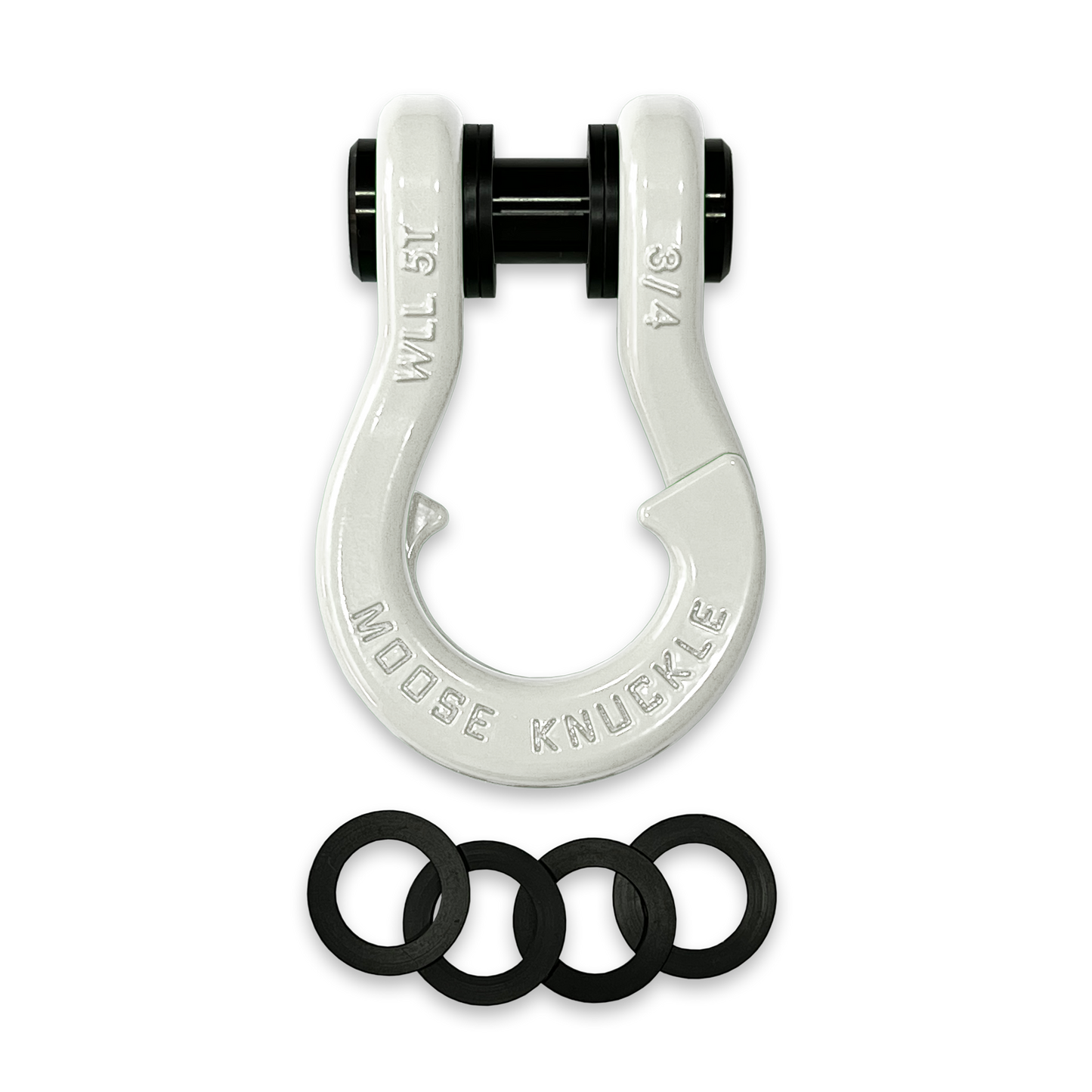 Jowl Recovery Split Shackle 3 4 Inch (Pure White)