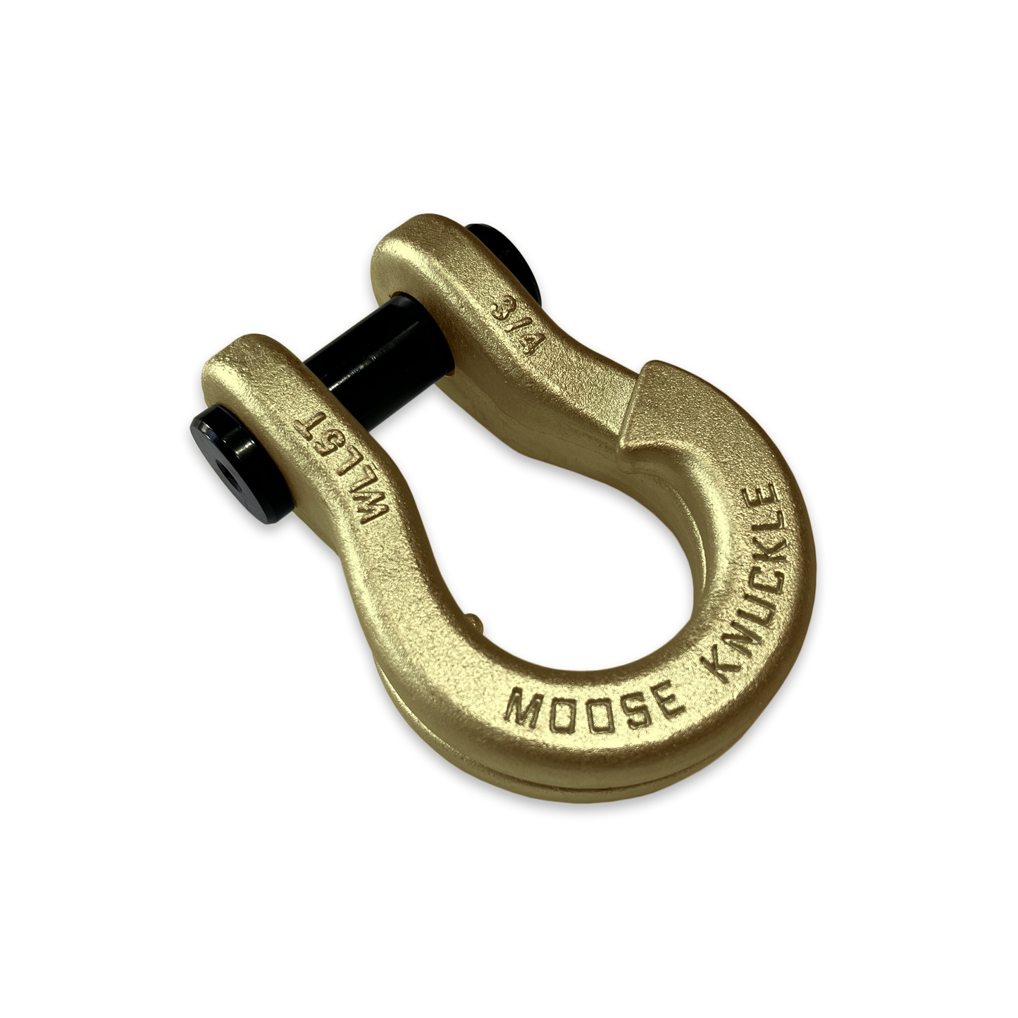 Jowl Split 3 4 Recovery Shackle (Brass Knuckle) Left Angle