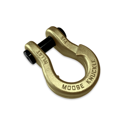 Jowl Split 3 4 Recovery Shackle (Brass Knuckle) Left Angle