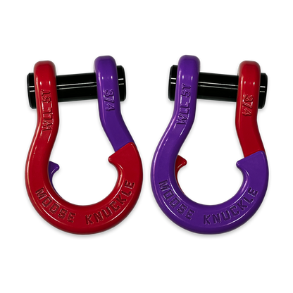 Jowl Recovery Split 3/4 in Shackle - Flame Red and Grape Escape Combo