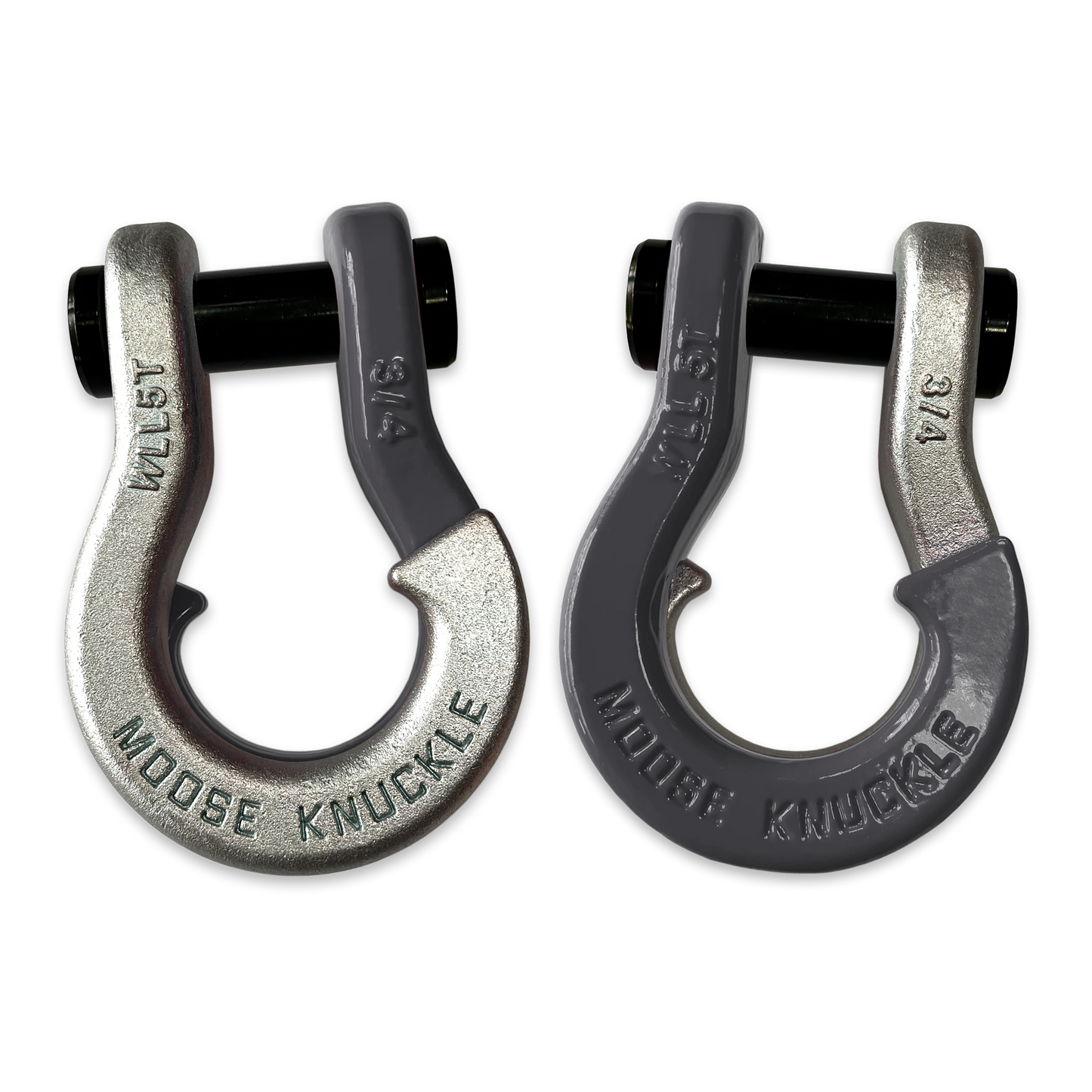 Jowl Recovery 3/4 Inch Shackles (Nice Gal and Gun Gray Combo)