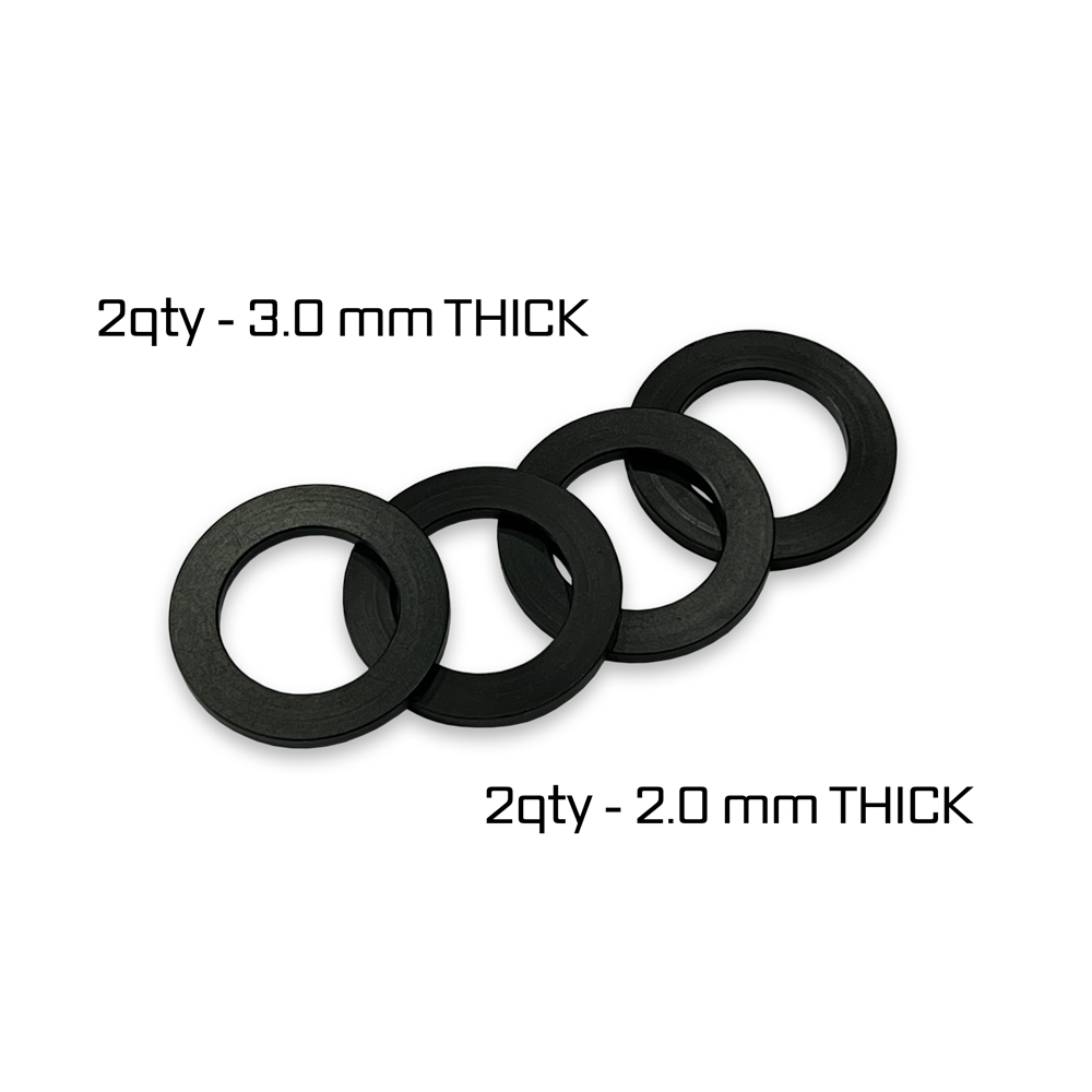 Jowl Recovery 3/4 Shackles - Gun Gray - Jowl Shackle Washers (4 pcs)